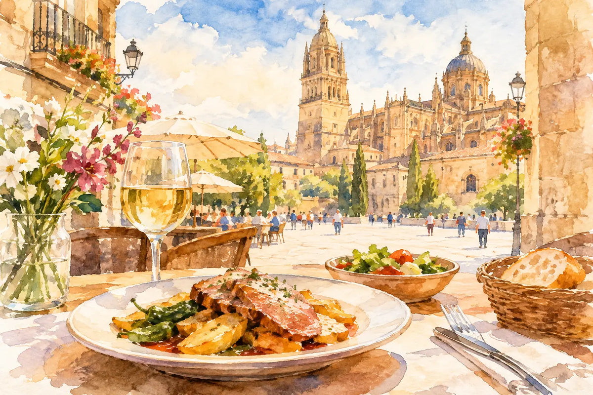 Comida de mediodía en Salamanca, sin prisas