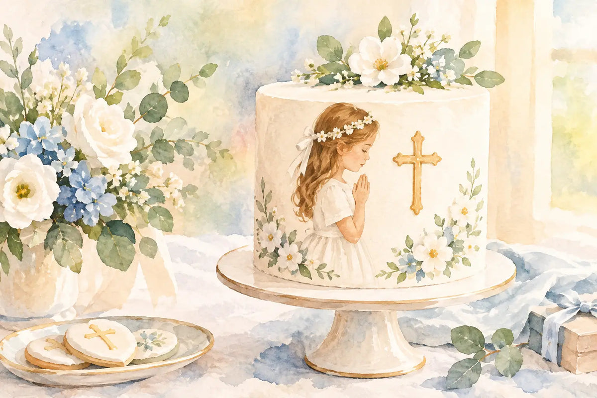 Cómo elegir una tarta de comunión personalizada