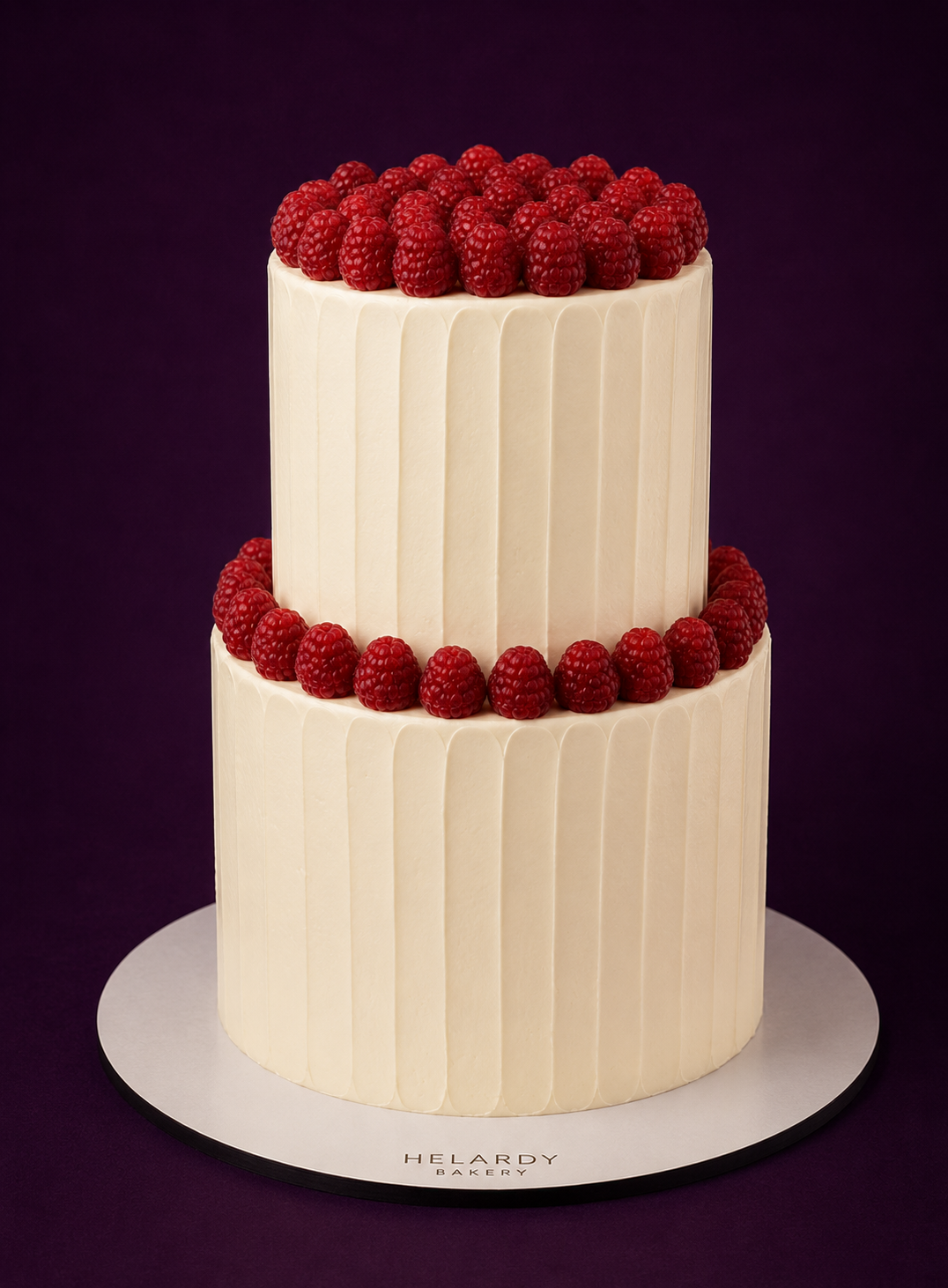 Tarta de Boda de Vanilla con Frambuesas