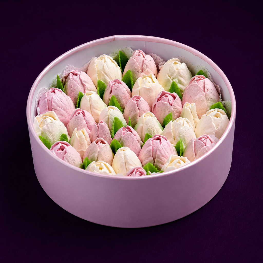 Caja de Tulipas de Malvavisco (Grande)