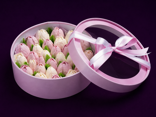 Caja de Tulipas de Malvavisco (Grande)
