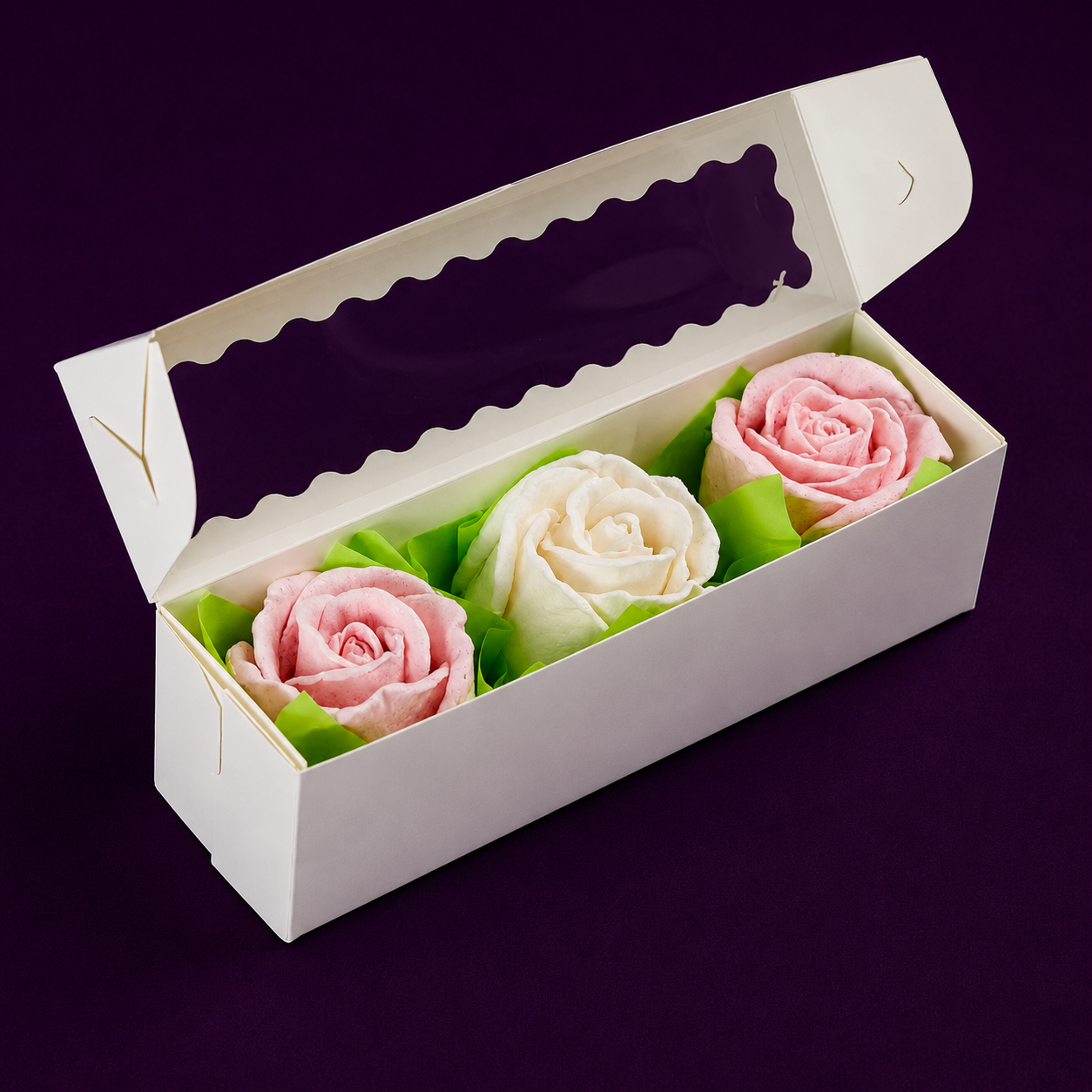 Caja de Tulipas de Malvavisco (3 unidades)