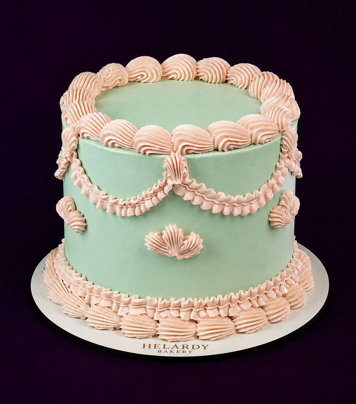 Tarta de Cumpleaños Vintage Bicolor
