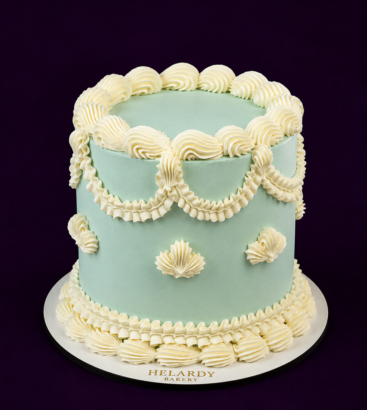 Tarta de Cumpleaños Vintage Bicolor