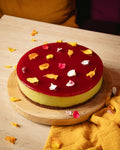 Tarta de Aguacate y Frutos Rojos Vegana